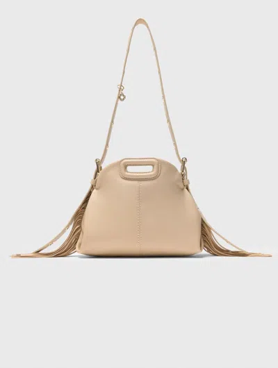 MAJE MISS M MINI PLAIN LEATHER BAG