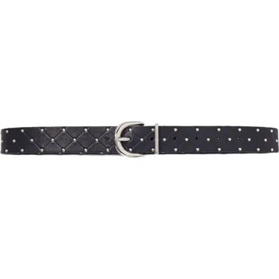 MAJE MAJE QUILTED LEATHER BELT