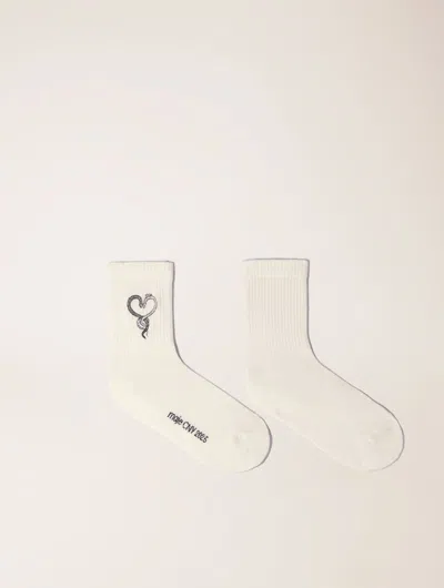 MAJE RHINESTONE SOCKS