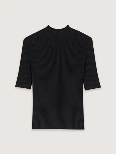 MAJE RIB KNIT TOP