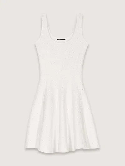 MAJE SEQUIN KNIT SHORT DRESS