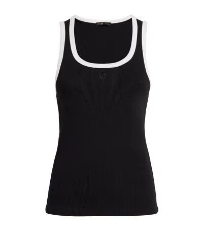MAJE STRETCH-COTTON RIB-KNIT TANK TOP