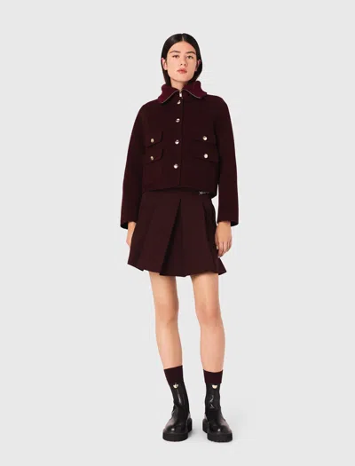 MAJE REVERSIBLE DOUBLE-FACED JACKET