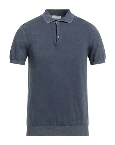 MAJESTIC MAJESTIC FILATURES MAN SWEATER SLATE BLUE SIZE M ORGANIC COTTON, ELASTANE