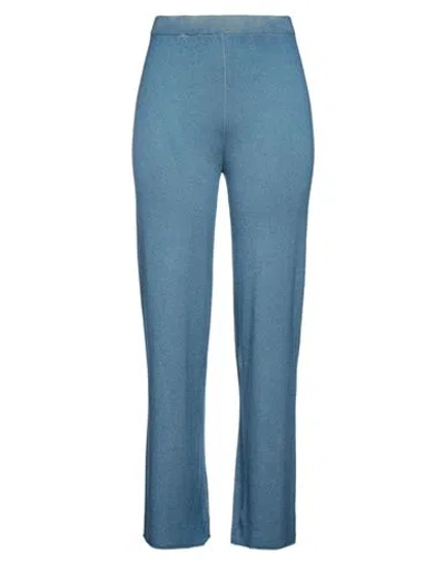MAJESTIC MAJESTIC FILATURES WOMAN PANTS SLATE BLUE SIZE 3 CASHMERE