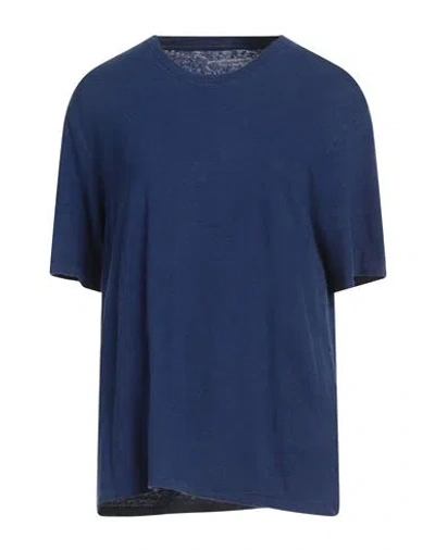 MAJESTIC MAJESTIC FILATURES WOMAN T-SHIRT BLUE SIZE 1 LINEN, COTTON