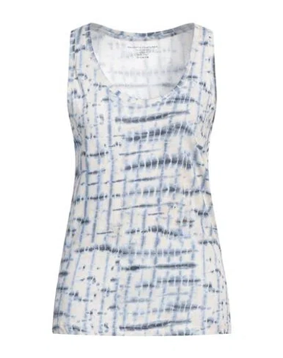 MAJESTIC MAJESTIC FILATURES WOMAN TANK TOP SLATE BLUE SIZE 4 COTTON