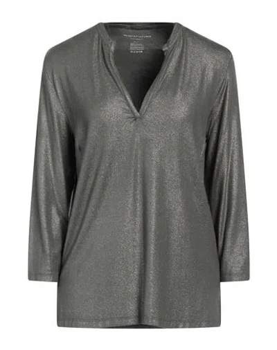MAJESTIC MAJESTIC FILATURES WOMAN TOP DARK GREEN SIZE 4 VISCOSE, ELASTANE