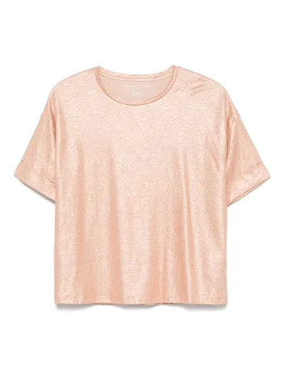 MAJESTIC METALLIC-EFFECT T-SHIRT
