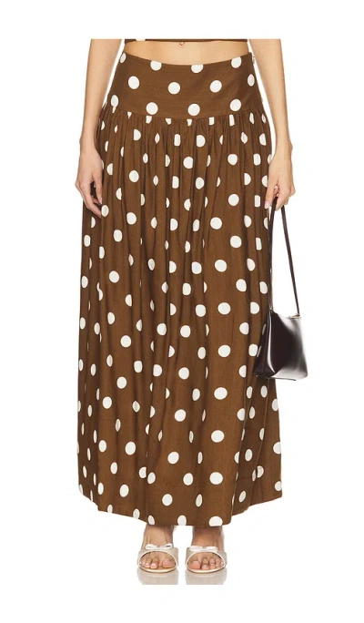 MAJORELLE DOT MAXI SKIRT