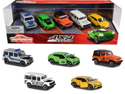 MAJORETTE 4X4 SUV GIFTPACK 5 PIECE SET 1/64 DIECAST MODEL CARS BY MAJORETTE