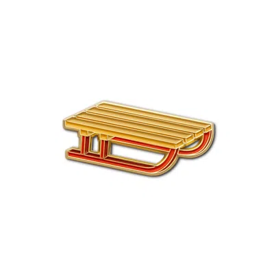 MAKE HEADS TURN WOMEN'S NEUTRALS / BROWN ENAMEL PIN SLEIGH