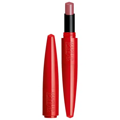 MAKE UP FOR EVER ROUGE ARTIST FOR EVER SATIN & MATTE LIPSTICK 172 UPBEAT MAUVE 0.09 OZ / 2.8 G