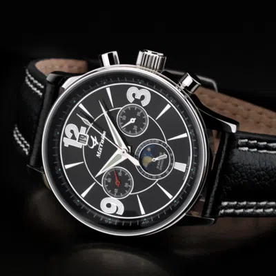 MAKTIME CHRONOGRAPH MECHANICAL MOON PHASE POLJOT 31679 HAND WOUND RUSSIA WATCH MAKTIME