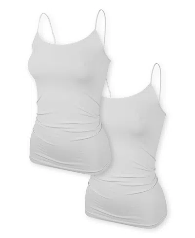 MALIBU SUGAR GIRLS' SOLID FULL CAMI, BUNDLE OF TWO - BIG KID