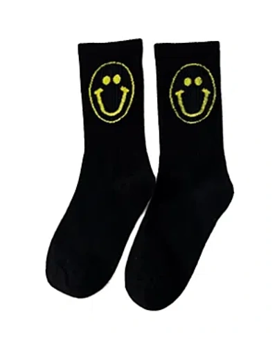 MALIBU SUGAR HAPPY FACE SOCKS - BIG KID