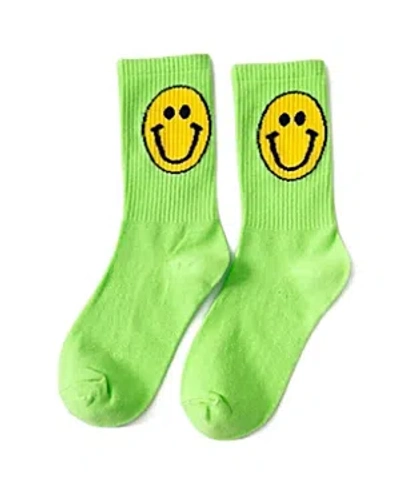MALIBU SUGAR HAPPY FACE SOCKS - BIG KID