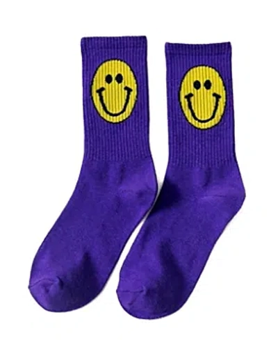MALIBU SUGAR HAPPY FACE SOCKS - BIG KID