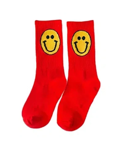 MALIBU SUGAR HAPPY FACE SOCKS - BIG KID
