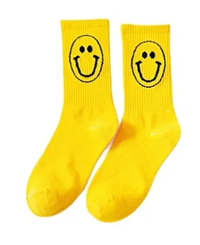 MALIBU SUGAR HAPPY FACE SOCKS - BIG KID