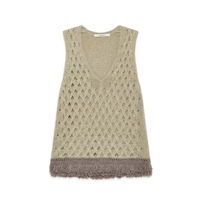 MALIPARMI CANOTTE AND TOP WOMAN MISERABLE - TOP - GOLD