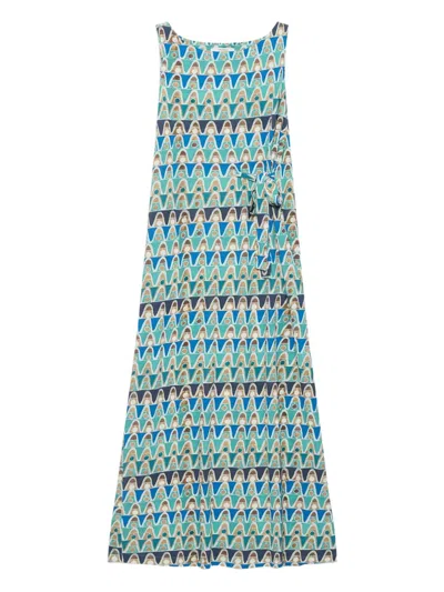 MALIPARMI GEOMETRIC-PRINT DRESS