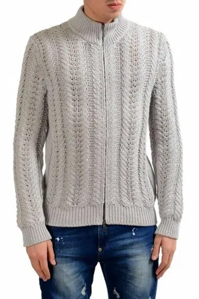 MALO MALO HERREN SEIDE KASCHMIR REISSVERSCHLUSS SCHWER STRICKPULLI GRÖSSE M L XL 2XL