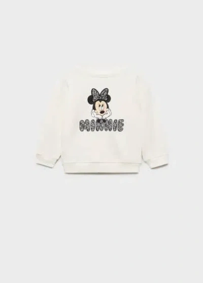 MANGO BABY MINNIE MOUSE SWEATSHIRT OFF WHITE