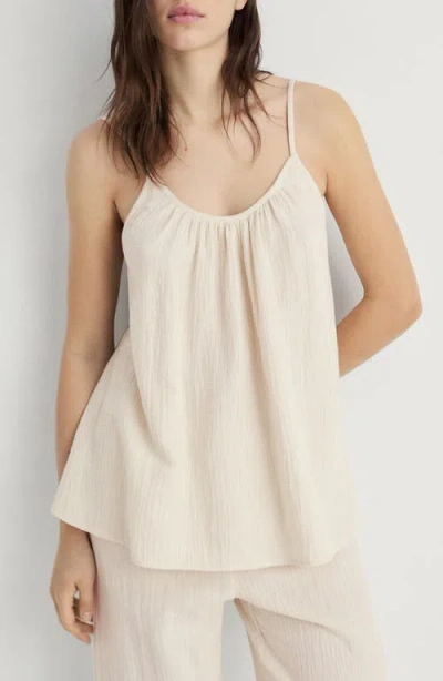 MANGO MANGO COTTON GAUZE CAMISOLE