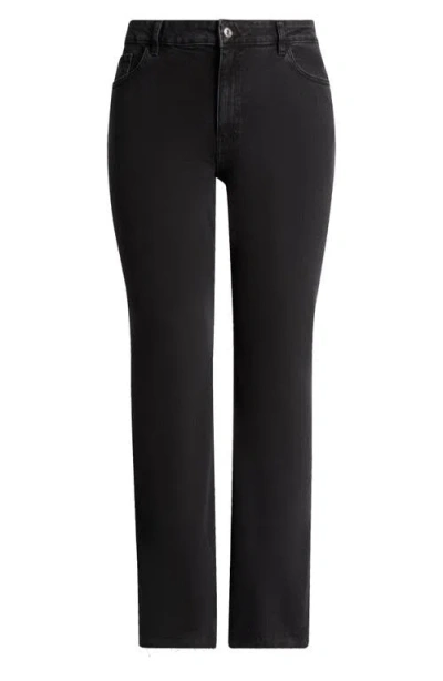 MANGO MANGO FRAYED MID RISE FLARE JEANS