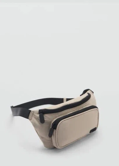 MANGO DUAL COMPARTMENT MONEY BELT ICE GREY