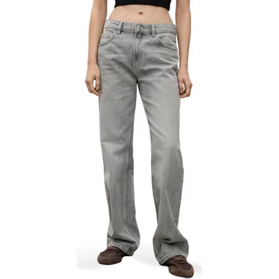 MANGO MANGO HIGH WAIST STRAIGHT LEG JEANS