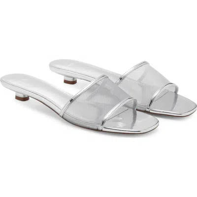 MANGO MANGO KITTEN HEEL SLIDE SANDAL