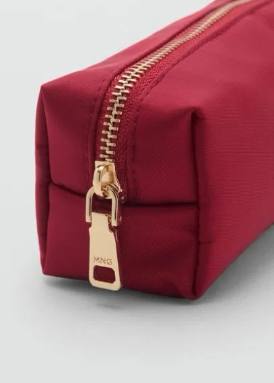 MANGO NYLON CASE WITH ZIP RED