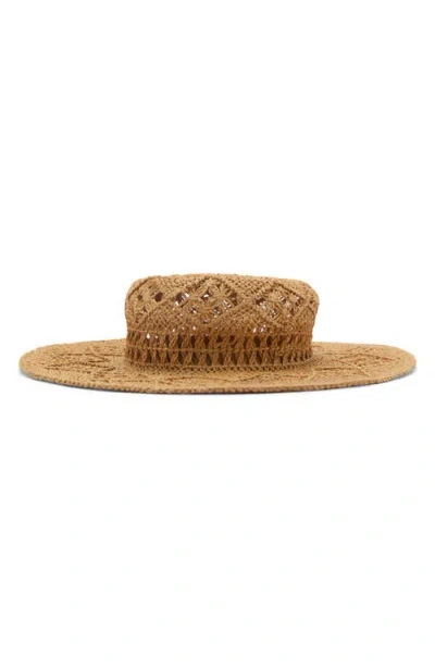 MANGO MANGO OPEN WEAVE SUN HAT