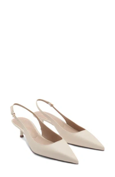 MANGO MANGO POINTED KITTEN HEEL PUMP
