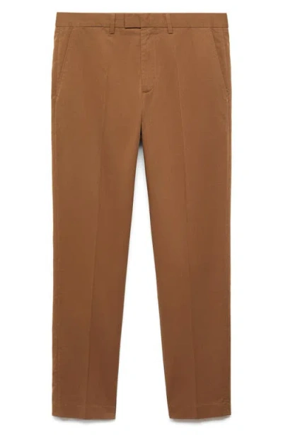 MANGO MANGO REGULAR FIT STRAIGHT LEG PANTS