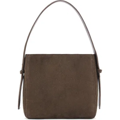 MANGO MANGO SUEDE SHOULDER BAG