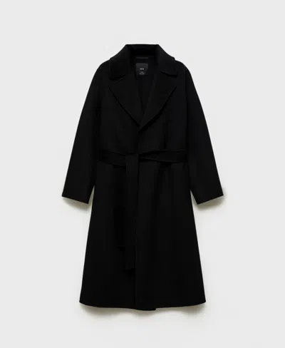 MANGO WOMEN'S BELT HANDMADE COAT