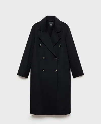 MANGO WOMEN'S HANDMADE OVERSIZED WOOL COAT