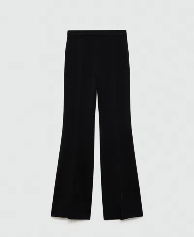 MANGO WOMEN'S HIGH-WAIST FLARED TROUSERS