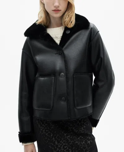 MANGO WOMEN'S REVERSIBLE QUILTED JACKET