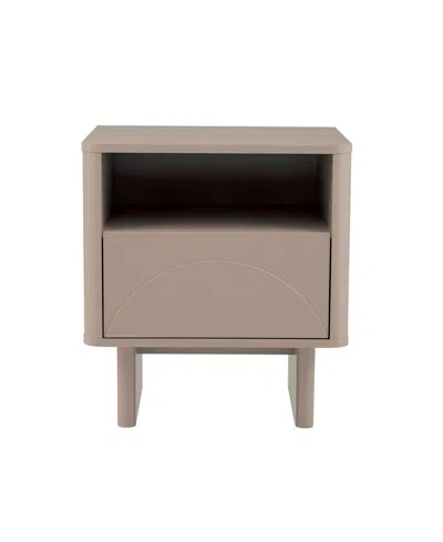 MANHATTAN COMFORT ELLA 19.7" MODERN 2-FULL EXTENSION DRAWER NIGHTSTAND