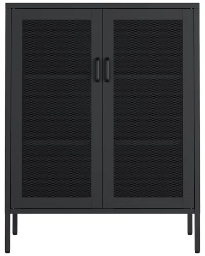 MANHATTAN COMFORT MANHATTAN COMFORT AMELIA MODERN ACCENT CABINET WITH 3 ADJUSTABLE SHELVES