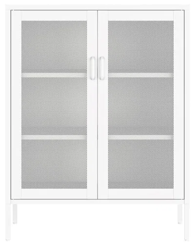 MANHATTAN COMFORT MANHATTAN COMFORT AMELIA MODERN ACCENT CABINET WITH 3 ADJUSTABLE SHELVES