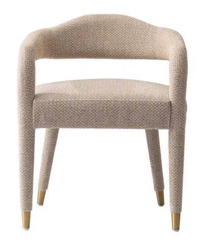 MANHATTAN COMFORT ASPEN 23.2" MODERN TWEED UPHOLSTERED DINING ARMCHAIR