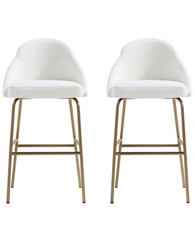 MANHATTAN COMFORT MANHATTAN COMFORT GRACIE MODERN LEATHERETTE BARSTOOL WITH STEEL LEGS