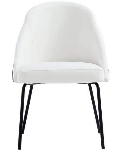 MANHATTAN COMFORT MANHATTAN COMFORT GRACIE MODERN LEATHERETTE DINING CHAIR WITH STEEL LEGS