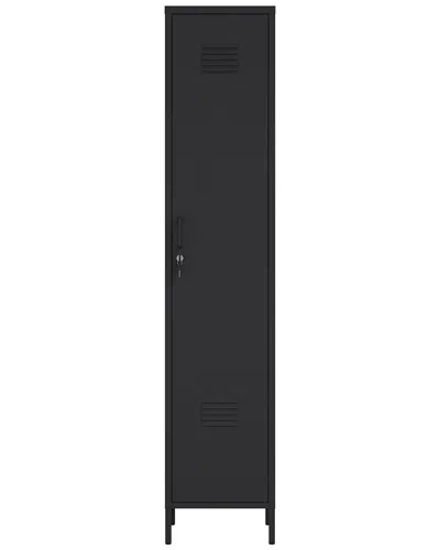 MANHATTAN COMFORT MANHATTAN COMFORT NAOMI MODERN SINGLE LOCKER STORAGE CABINET WITH 5 ADJUSTABLE  SHELVES