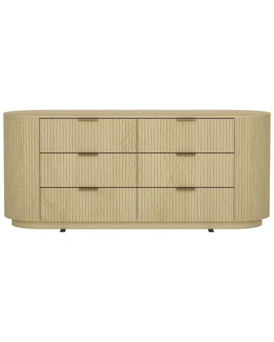 MANHATTAN COMFORT MANHATTAN COMFORT OLIVIA MODERN DOUBLE DRESSER WITH 6 DRAWERS